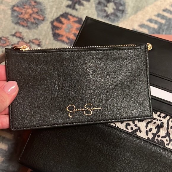 Black Jessica Simpson wallet with credit card holder small change purse. NWT - Picture 6 of 8